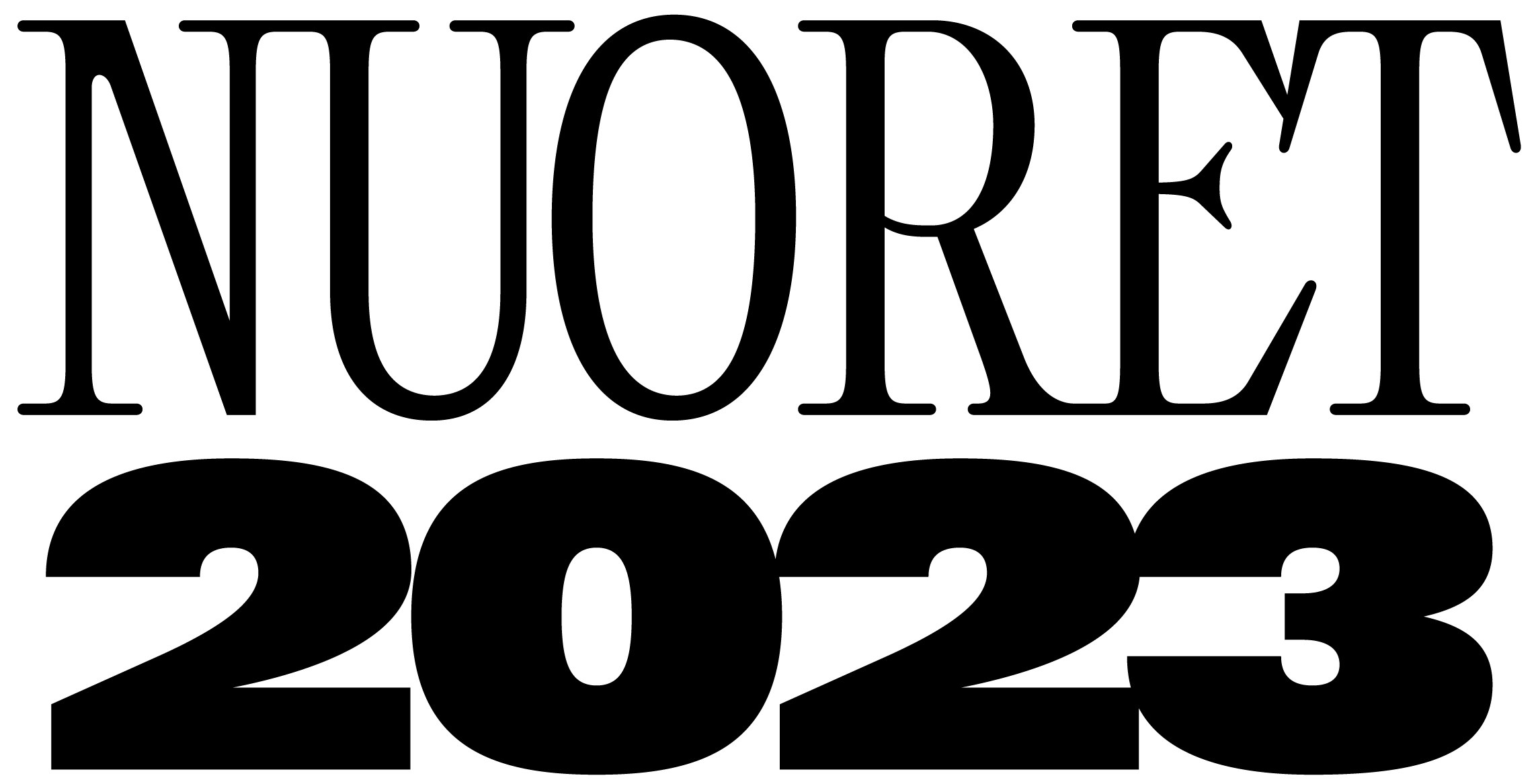 Nuoret23_logo_RGB_black Nuoret 2023 logo