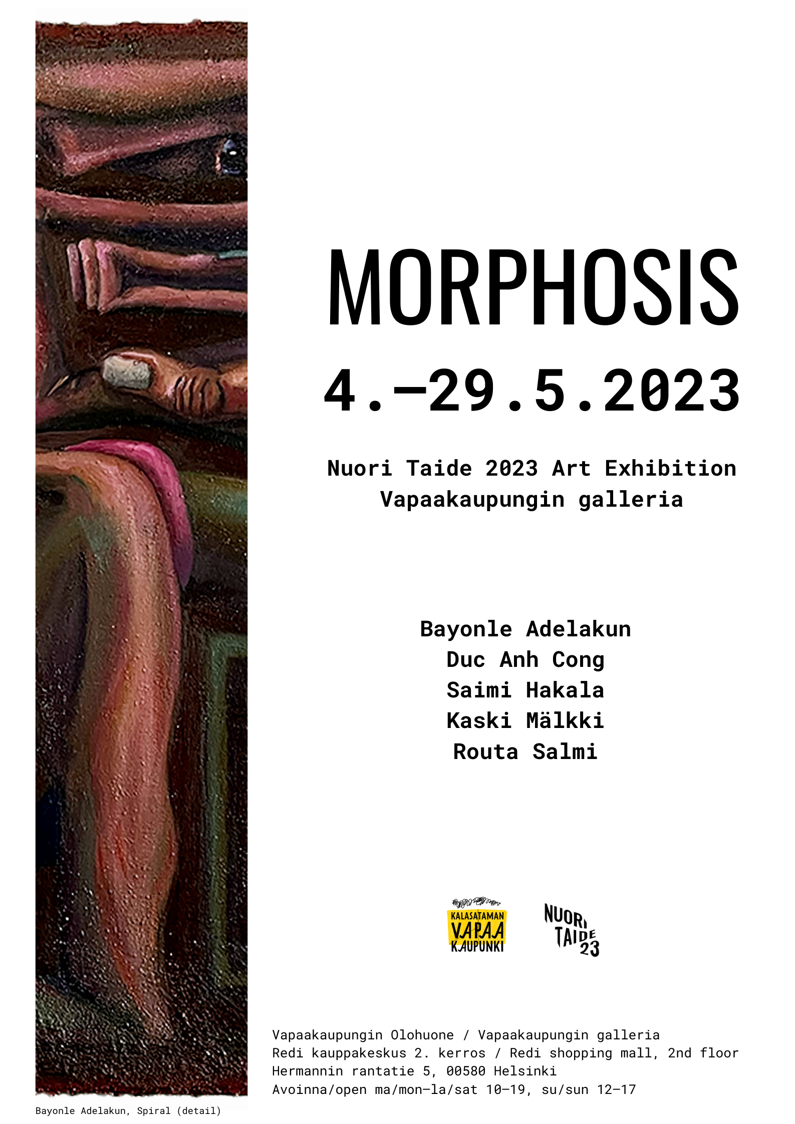 Näyttelyjuliste: Morphosis